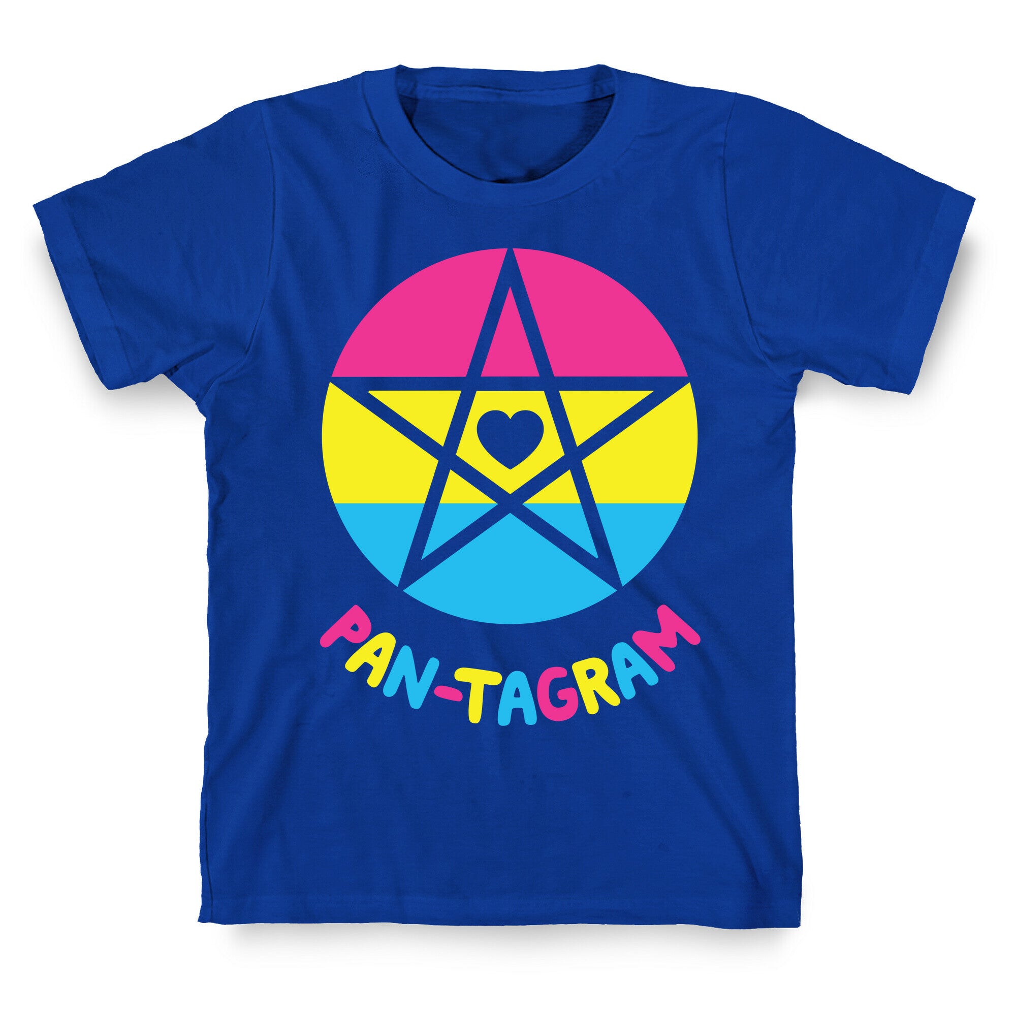 Pan-tagram (Pansexual Pentagram) T-Shirt
